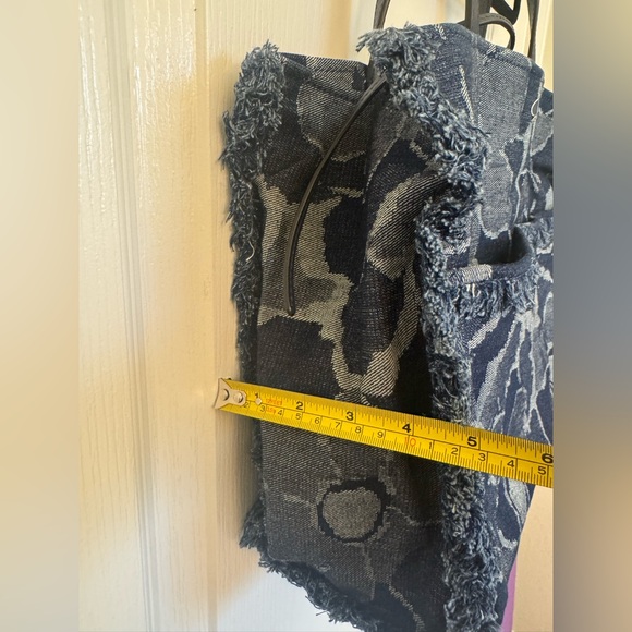 NOT 4sale Kate Spade Sam Blue Denim Floral Shoulder Tote Bag - Picture 11 of 12